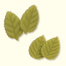 Große und kleine Blätter aus Marzipan :: Groß - Größe: ~40 x 28 x 3,5 mm, ArtikelNr: 2160. Klein - Größe: ~33 x 20 x 3,5 mm, ArtikelNr: 2161