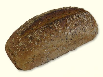 Mehrkornbrot mit Naturroggensauerteig und verschiedenen Saaten